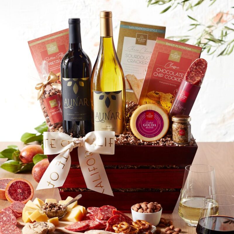 Exquisite Wine And Gourmet Gift Basket