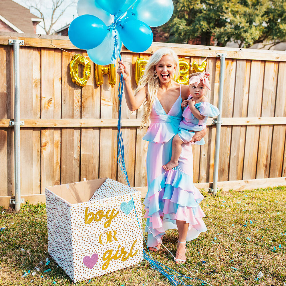 Gender Reveal With Balloons 