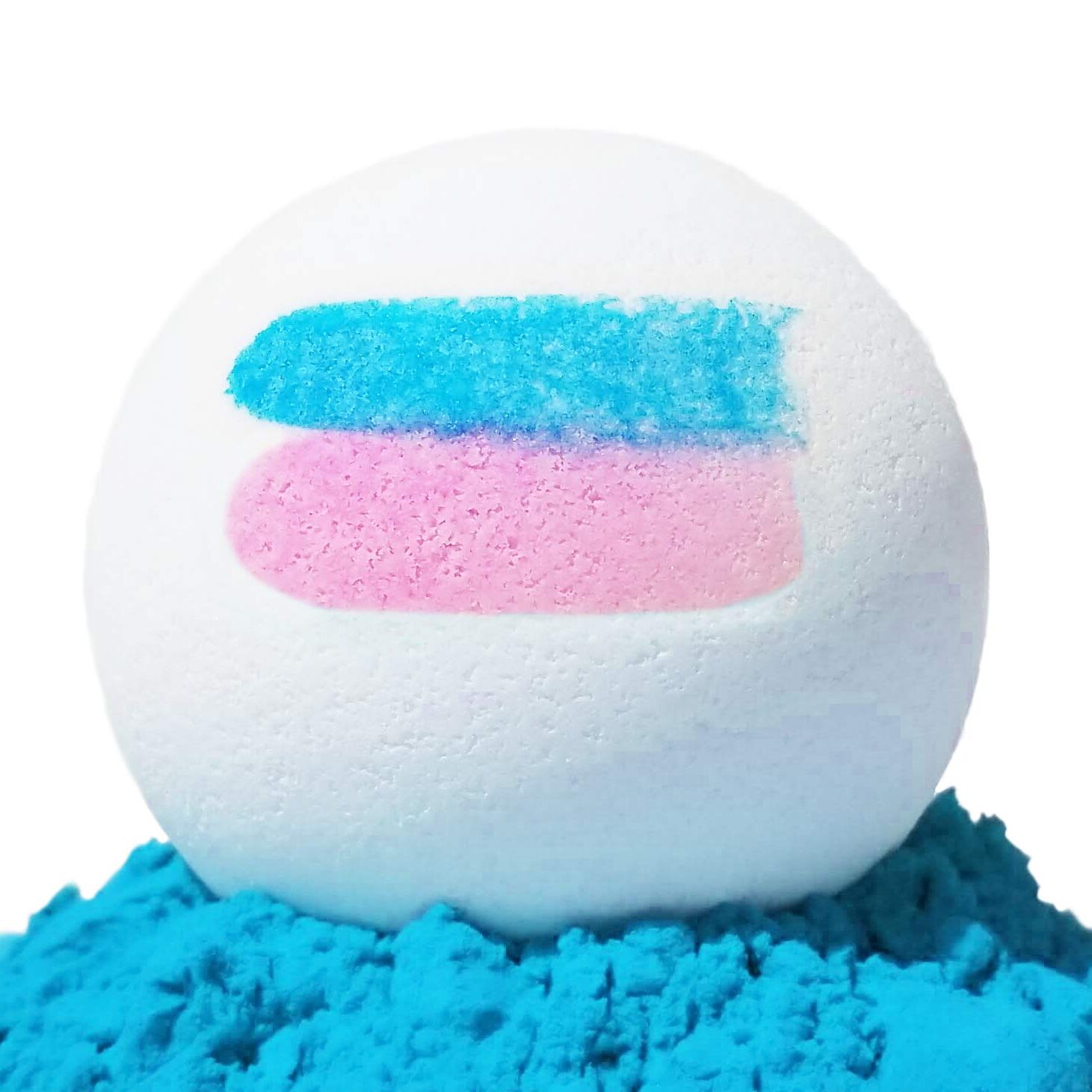 Gender Reveal With Bath Bomb