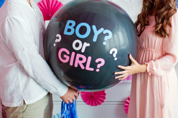 private gender reveal ideas for husband