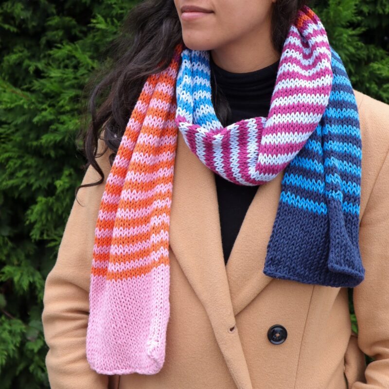 Self Knitted Scarf 