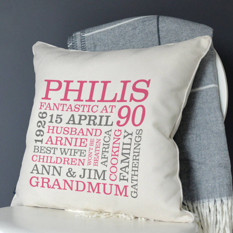 90th Birthday Pillows