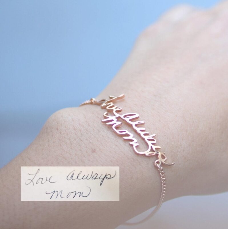 Caitlyn Minimalist Handwriting Bracelet