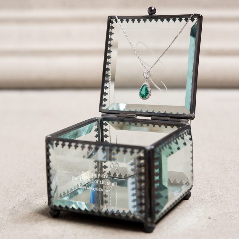 Personalized Vintage Jewelry Box