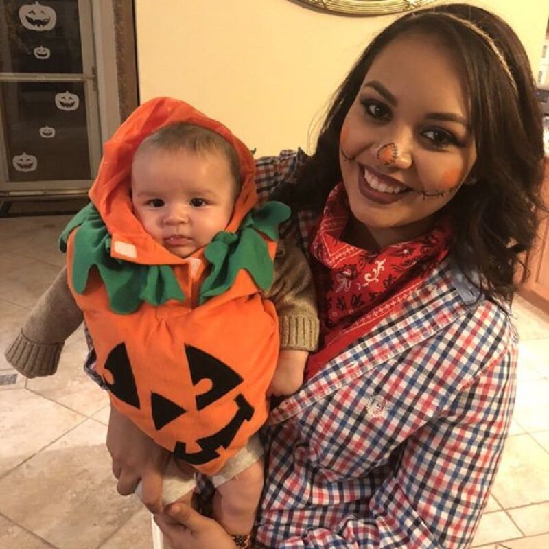 Scarecrow & A Pumpkin