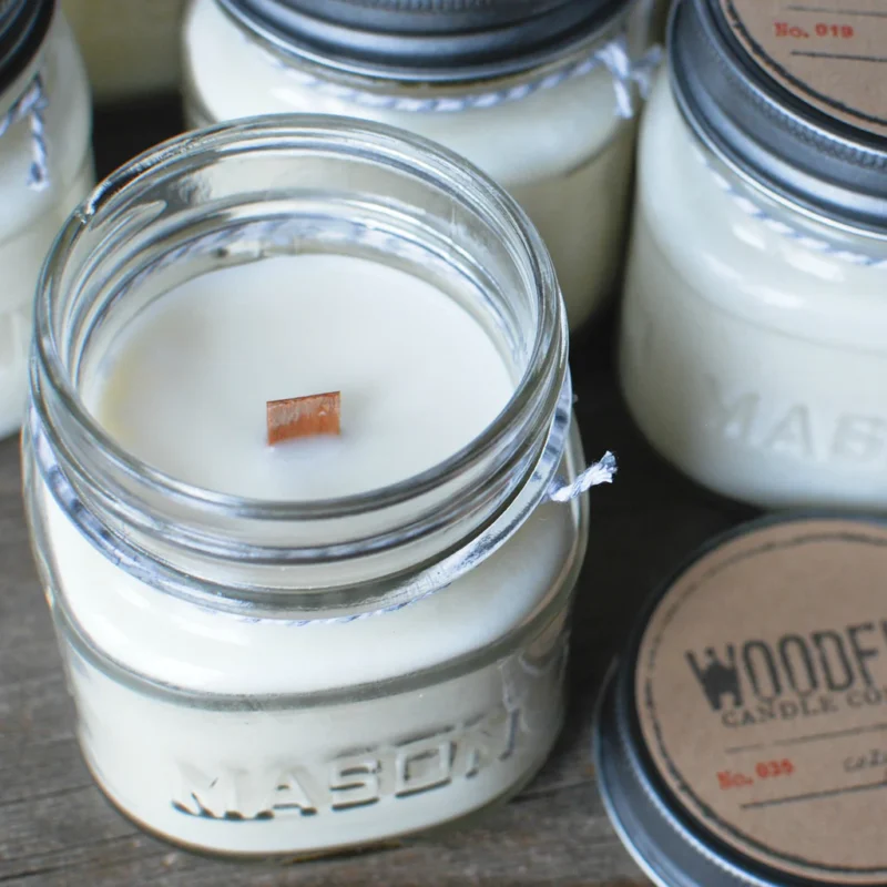 Candles in Mason Jars