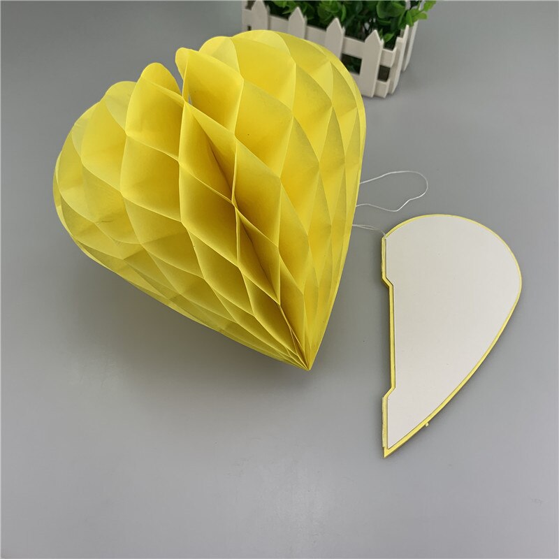 Honeycomb Paper Hearts