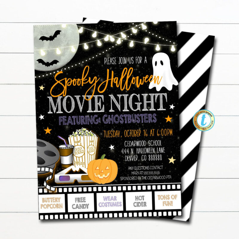 Spooky Movie Night Basket