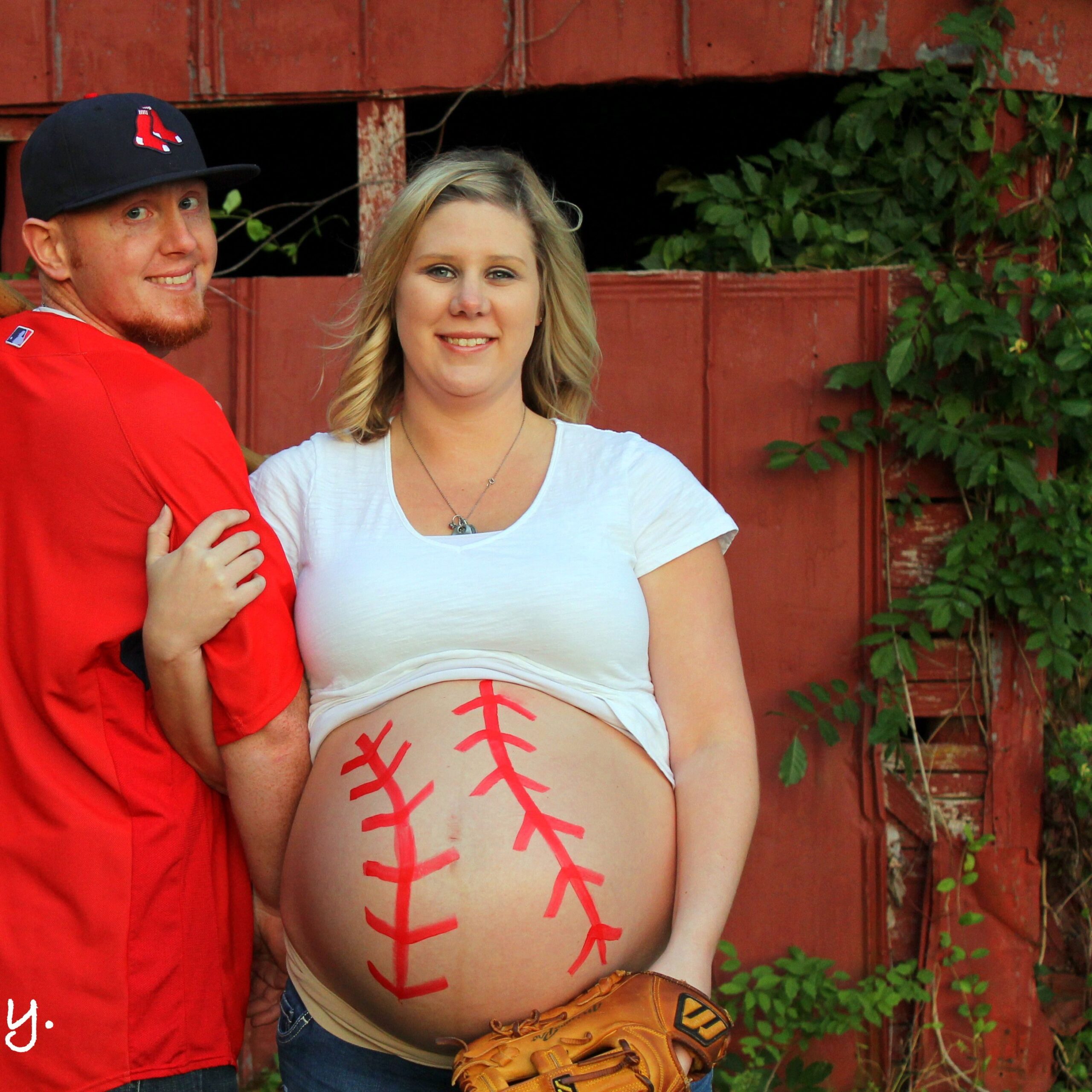 Baseball Painting Belly