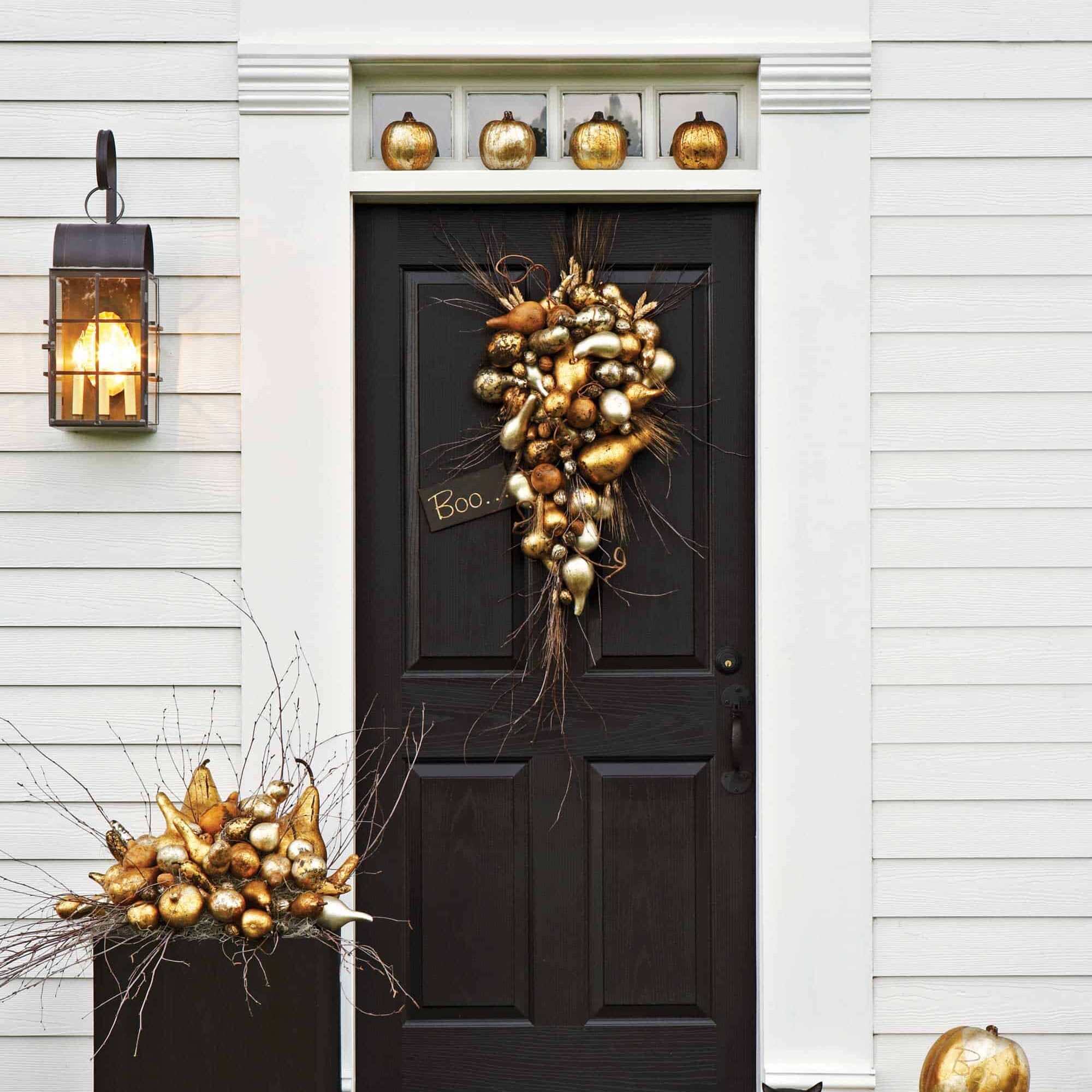 Gilded Pumpkins Door