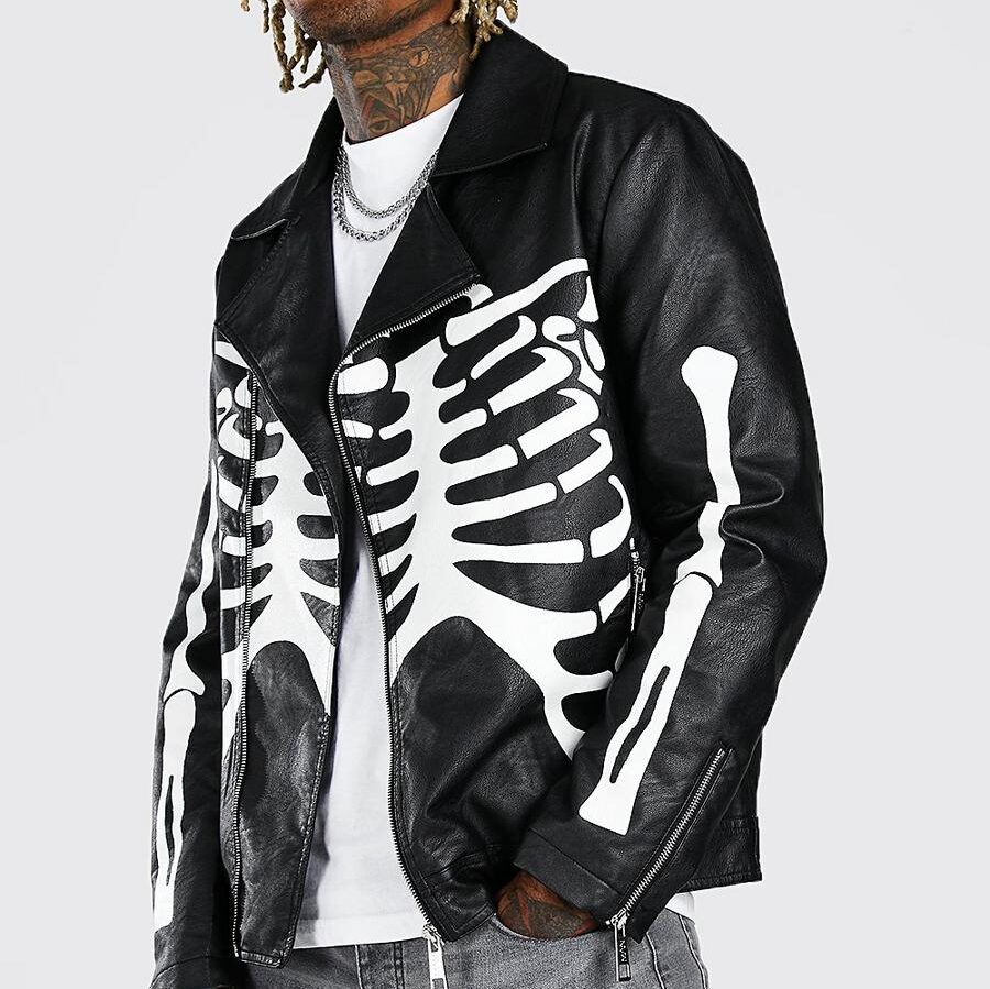 Skeleton jacket leather